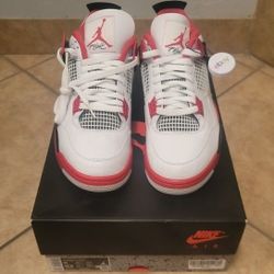Jordan 4 Retro Fire Red Size 11 Men