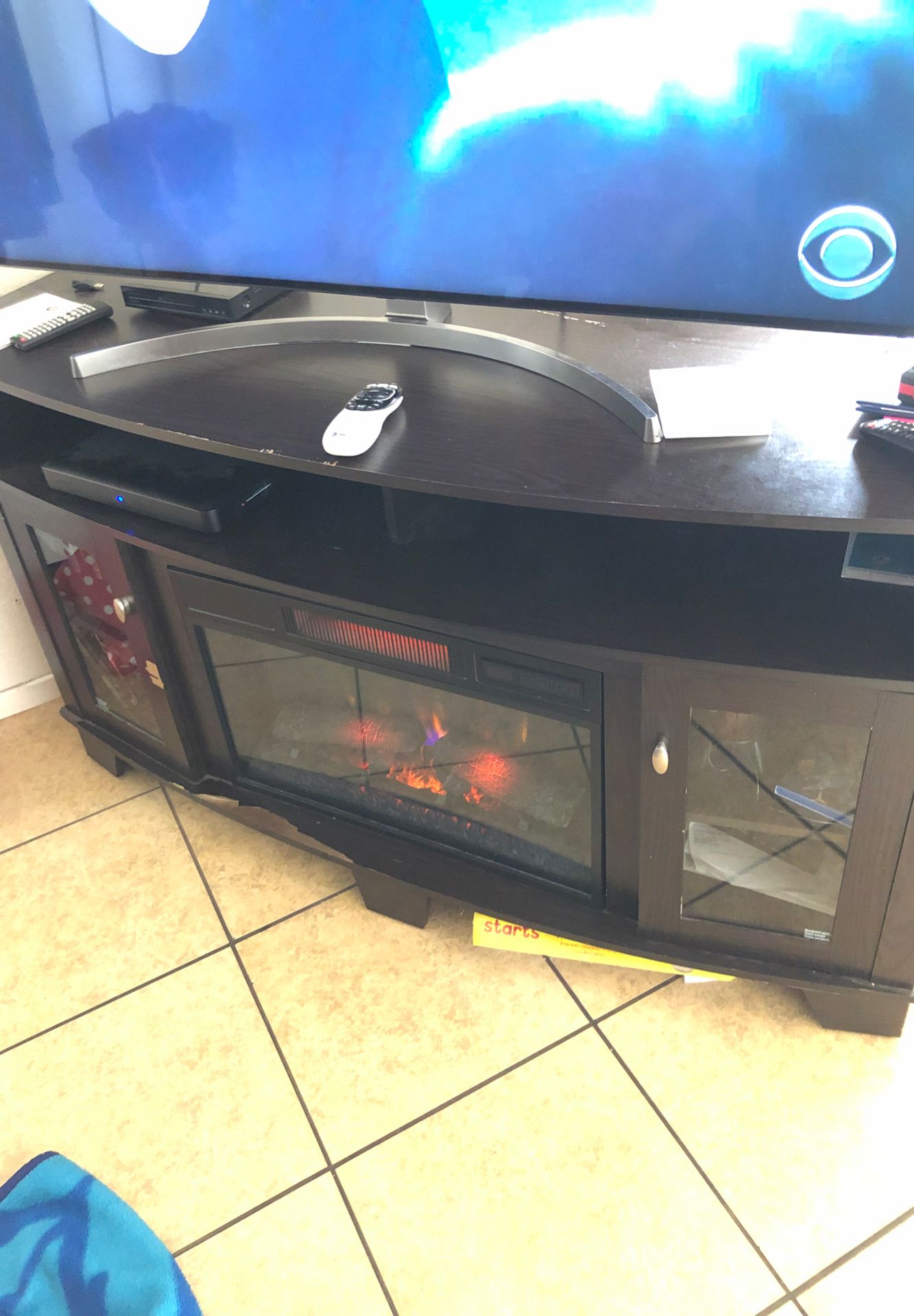 Tv Stand With Firepit
