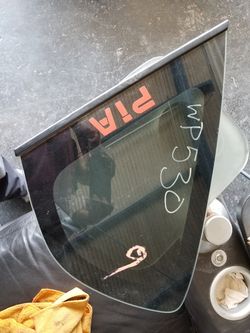 Subaru wrx sti hatchback quarter glass left driver side