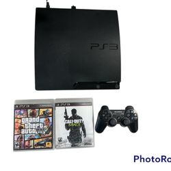 Sony PS3 With GTA 5 And Call Of Duty MW3