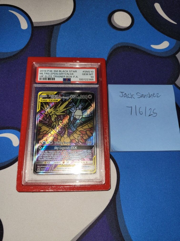 Moltres & Zapdos & Articuno GX Tag Team SM210 PSA 10