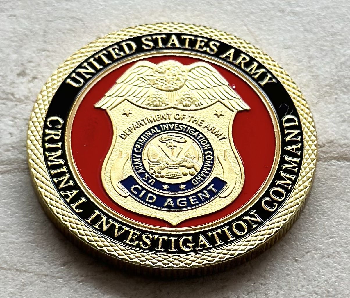 ARMY CID Criminal Investigation Division  Special Agent US Army Challenge Coin
