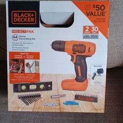 Black And Decker Drill And Project Set, New