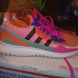Adidas Flex J Hyper Pop size 6