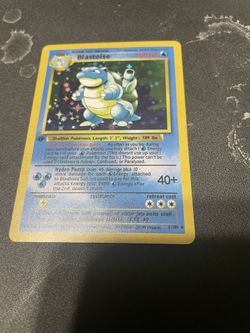 Blastoise Promo Pokémon Card 1st Edition 