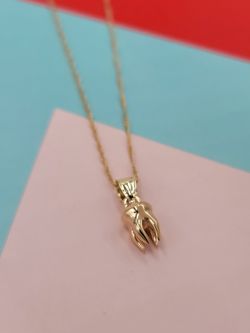 Solid Gold 3D Tooth Necklace 