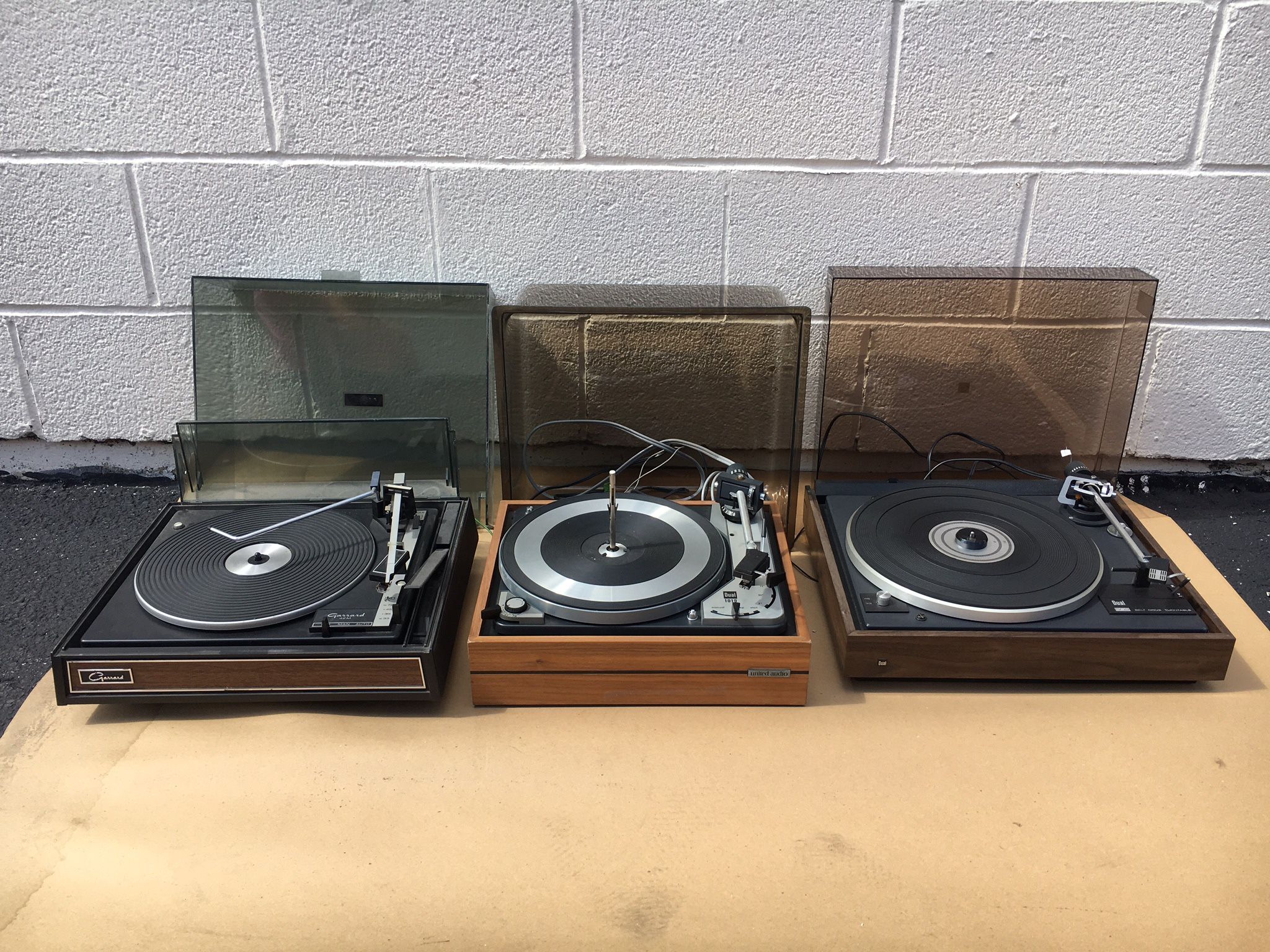 Vintage Record Players, Stereo receivers, and Tape Deck