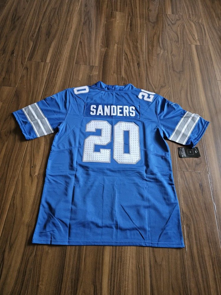 Lions Sanders Blue Jerseys $60ea Firm S M L Xl 2x 3x