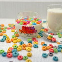Rainbow Cereal Soy Wax Candle - 12 Oz