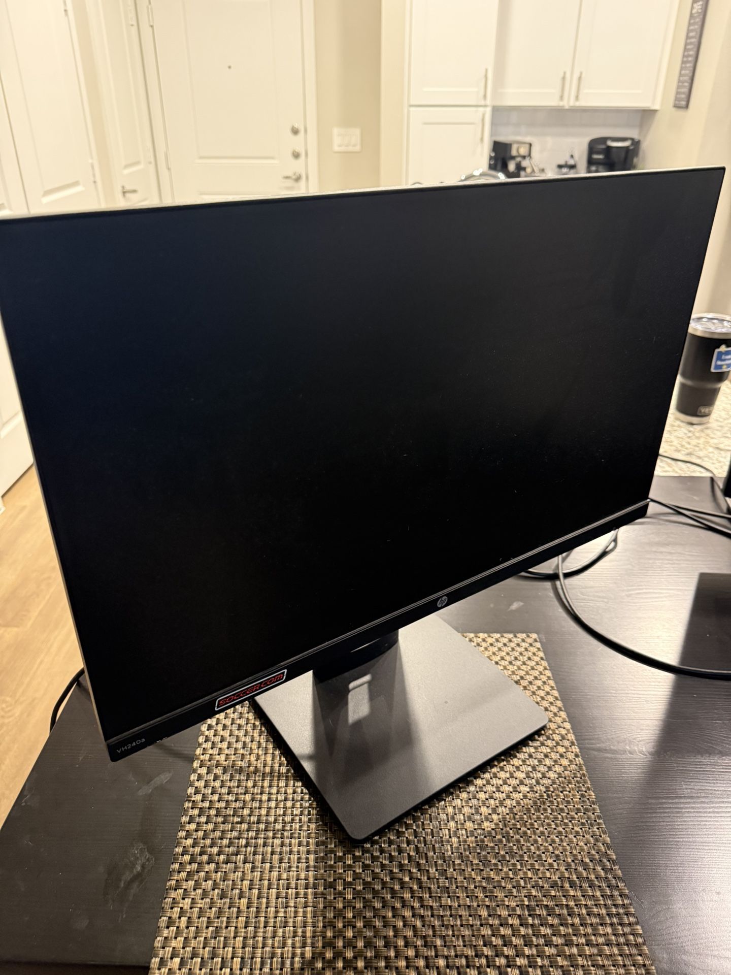 Dual 24” Monitor Setup (ASUS + HP) w/ USB-C Adapter – Ready to Use!