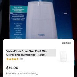 Vicks Humidifier 