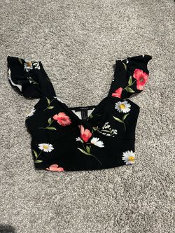 Floral crop top