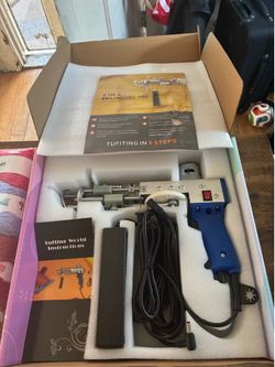 Complete Rug Tufting Gun Starter Kit – AK-1 Cut Pile (Brand New/Like New)
