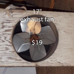 17” Exhaust Fan W/cowl
