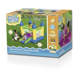 BRAND NEW H20GO! CASTLETOPIA BOUNCE HOUSE with Extra Wide Slide and Blower