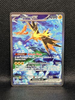 Zapdos ex Pokémon Card 202/165