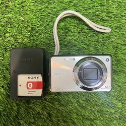 Sony Cyber-shot DSC-W290 12.1MP Digital Camera 5x Zoom TESTED With Charger