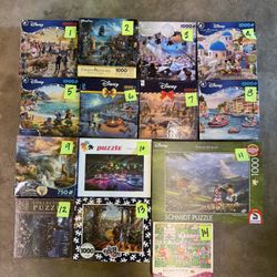 Disney Thomas Kinkade Puzzles!