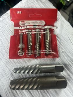 Lot Of 6 - "Easy Out" Spiral Screw Extractors --- #2, #3, #4, #5, #7 & #8