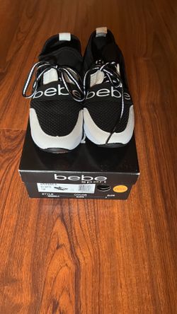 Bebe Brienna Logo Sneakers (Black/White