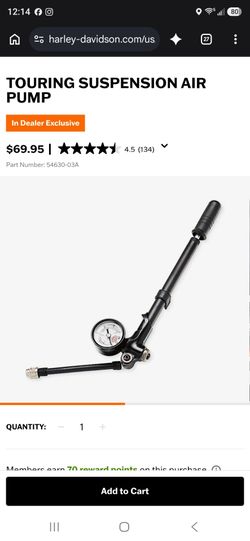Harley Davidson Suspension Air Pump