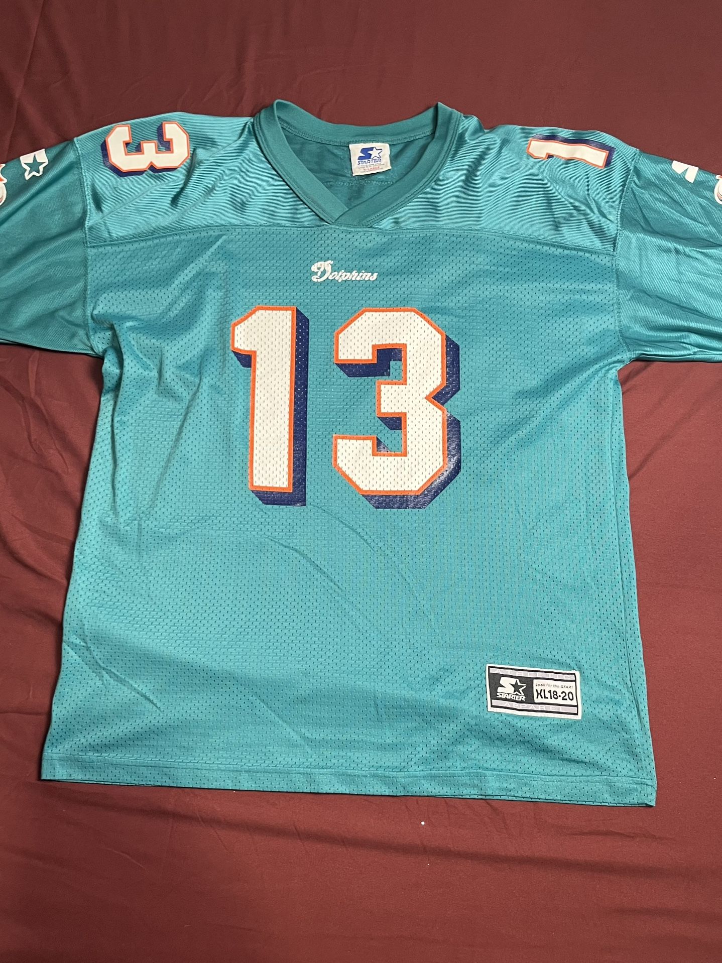 Dan Marino Vintage 1998 Starter Miami Dolphins Youth Jersey Size XL 18-20