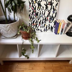 IKEA Kallax 1x4 With Stand - White