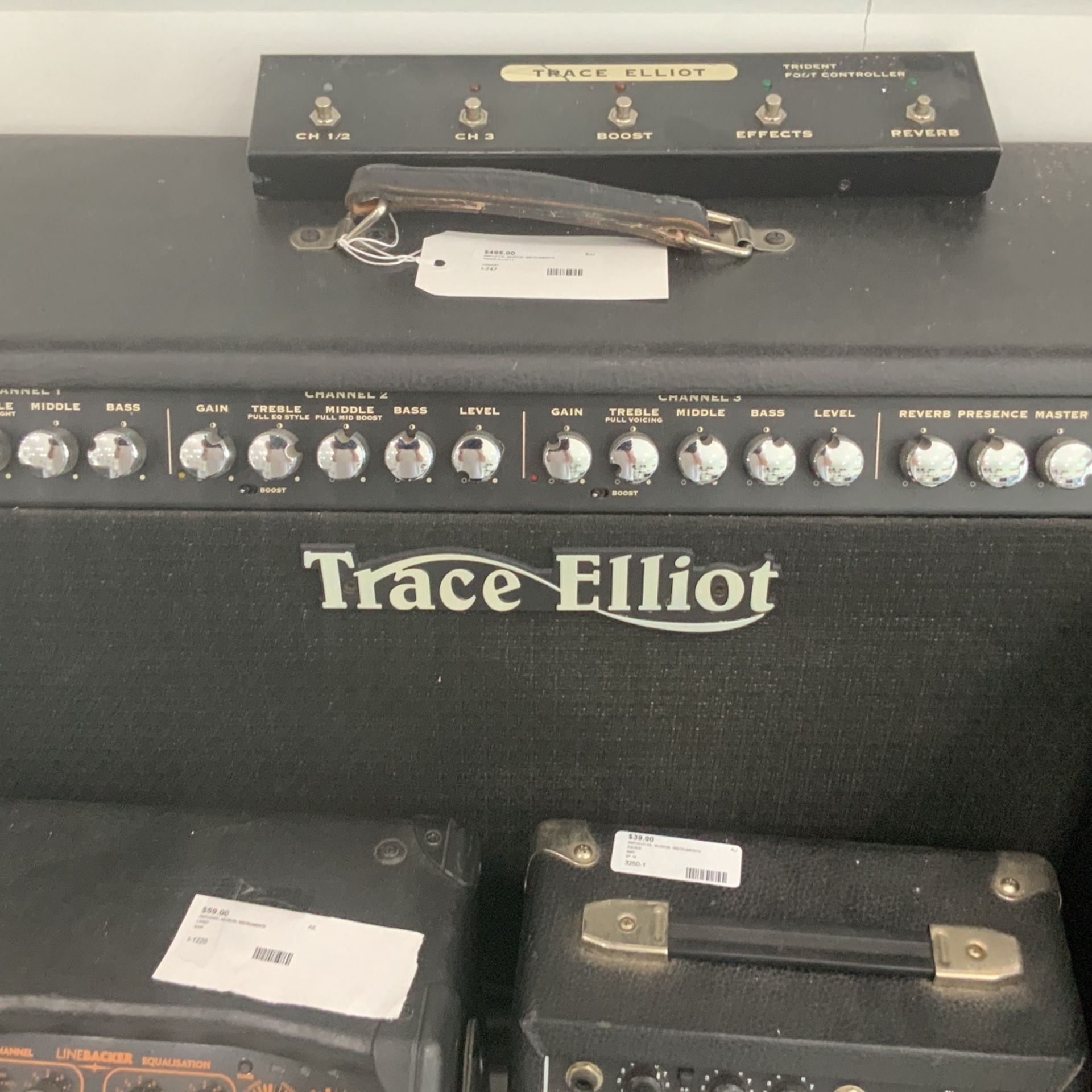 Trace Elliott Amp 80 Watts Tubes 4 Power Tubes With Foot switch