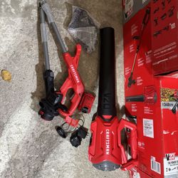 Craftsman 20v combo with String Trimmer and 340 cfm Leaf Blower, 2AH battery and charger NEW
