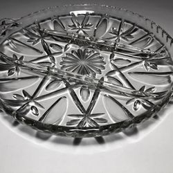 100% Clear Crystal Platter