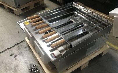 NSF 24 ins gas shish kabab Angled Radiant broiler oven SSK24