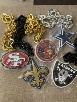 NFL FAN CHAIN ORIGINAL PICK ONE BRAND NEW RAIDERS COWBOYS 