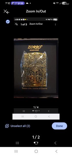 Constantine large cigar lighter gold tone