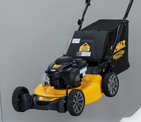 dewalt 21 in 163cc briggs and stratton gas propelled walk behind string trimmer