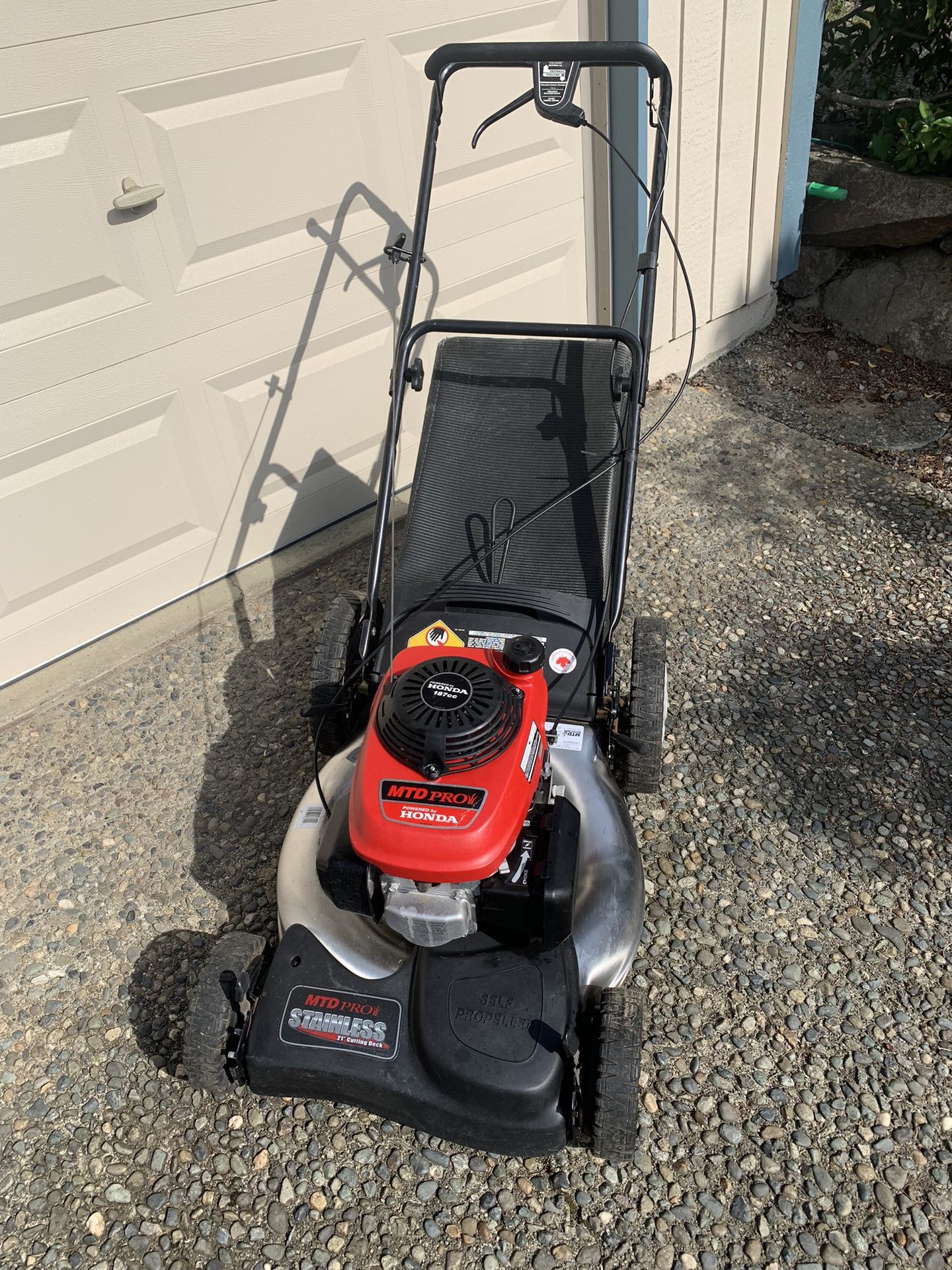 Mtd pro stainless steel lawn mower shop