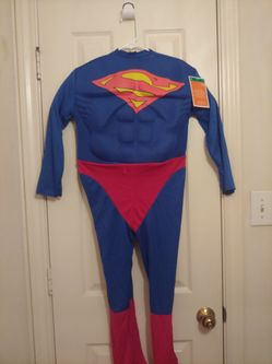 New Superman Costume Jumpsuit 