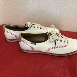 Women’s size 8 Baseball Leather Keds Shoes - Simi Valley 