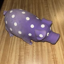 Dog Toy Purple Pig 
