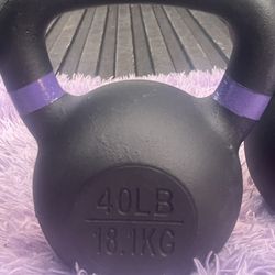 40  LB.  KETTLEBELL  = $60   •  Also Have :   10s  15s  20s 25s  30s  35s  45s  50s  80s
