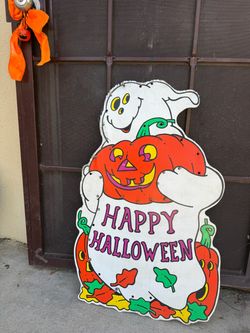Vintage Halloween sign