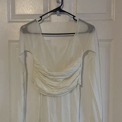 Ivory Long Sleeve Top Size S Juniors 
