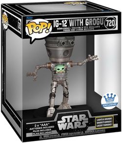 Funko Pop! Star Wars IG-12 w/Grogu  #720 Exclusive