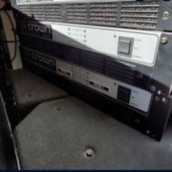 2 Crown Com-Tech 210 Power Amplifier Amp. .. Each 