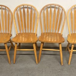 4 Wooden Dining Chairs