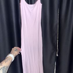 Skims Women’s Pink Maxi Dress size XS