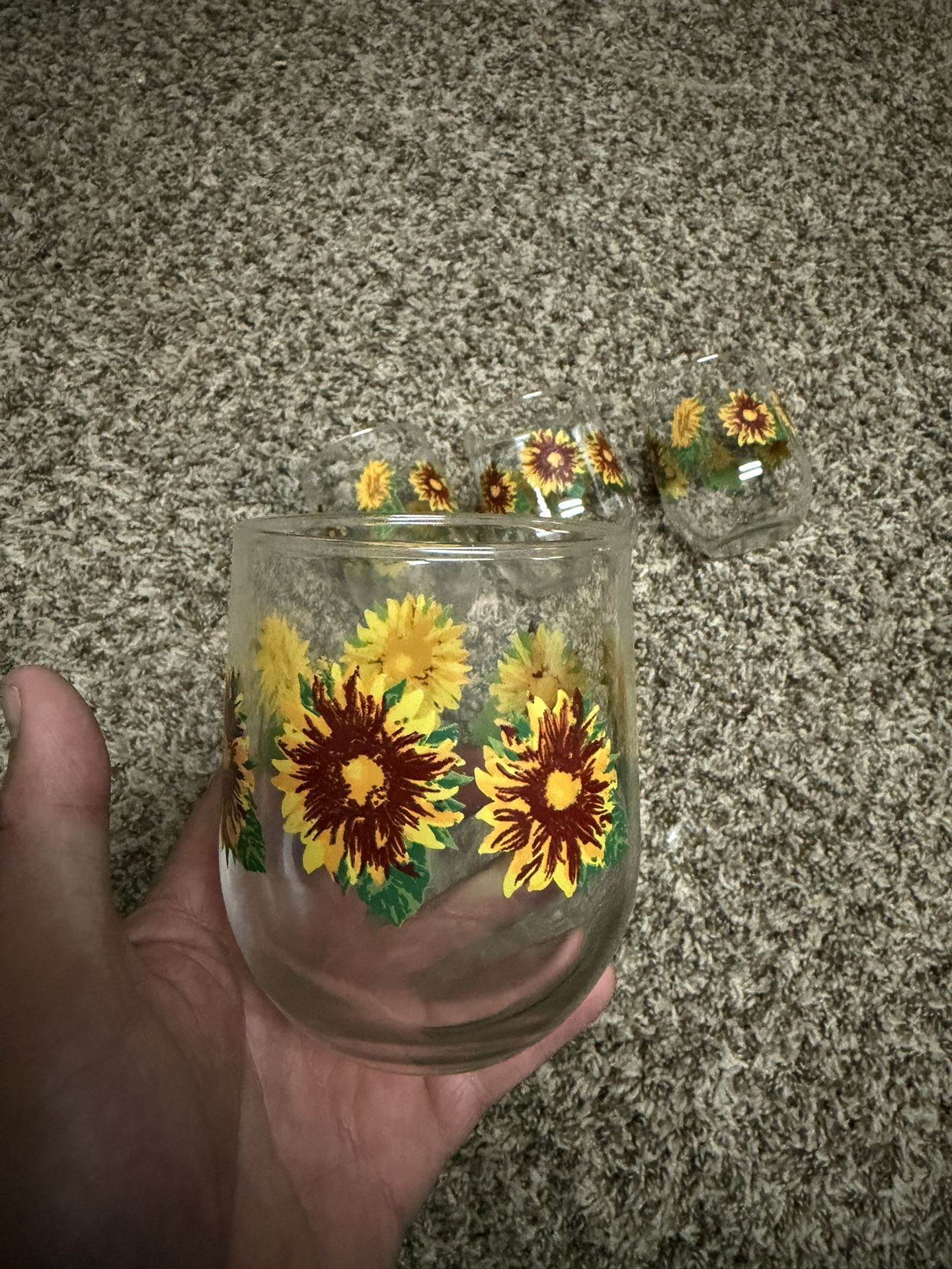 Sunflower Drinking Glasses
