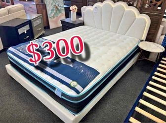 New queen bed