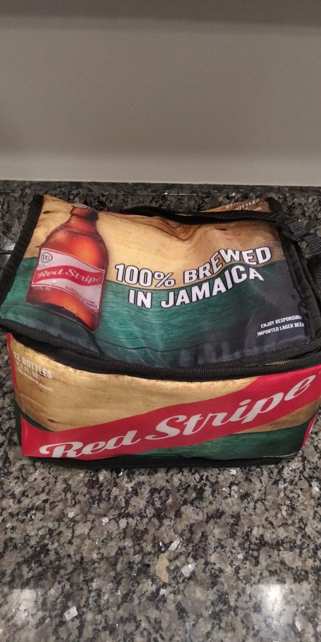 Jamaica RED STRIPE Beer Cooler Lunch Bag
