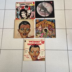 Rocky Horror Picture Show Lot Of 5 Vinyl Records