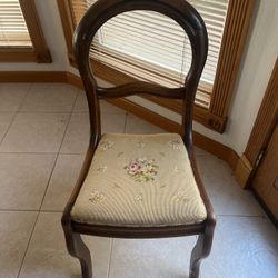 Vintage Antique Balloon Back Chair
